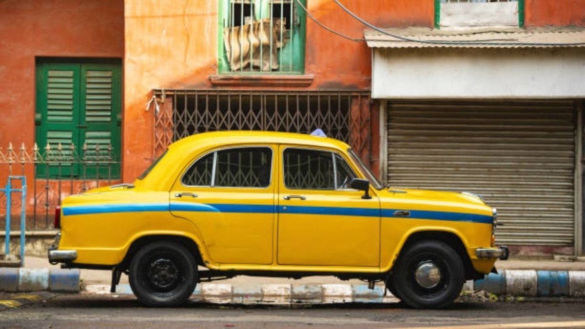 Kolkata Yellow Ambassador Taxi